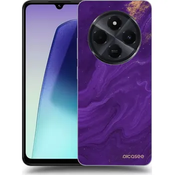 Pouzdro na mobilní telefon Picasee silikonový průhledný obal pro Xiaomi Redmi 14C - Fialová