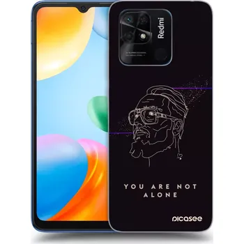 Pouzdro na mobilní telefon Picasee silikonový průhledný obal pro Xiaomi Redmi 10C - You are not alone