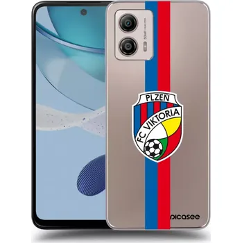 Pouzdro na mobilní telefon Picasee silikonový průhledný obal pro Motorola Moto G53 5G - FC Viktoria Plzeň H