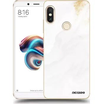 Pouzdro na mobilní telefon Picasee silikonový průhledný obal pro Xiaomi Redmi Note 5 Global - Bílá
