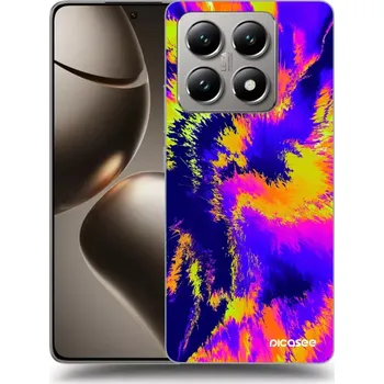 Pouzdro na mobilní telefon Picasee silikonový černý obal pro Xiaomi 14T - Burn