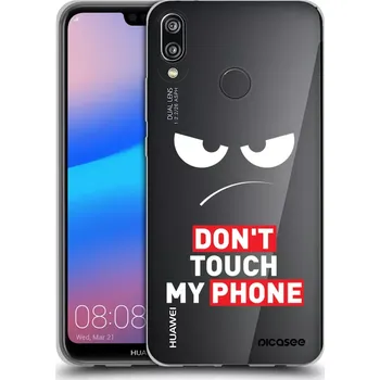 Pouzdro na mobilní telefon Picasee silikonový průhledný obal pro Huawei P20 Lite - Angry Eyes - Transparent