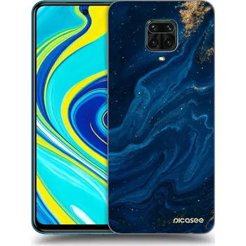 Pouzdro na mobilní telefon Picasee silikonový průhledný obal pro Xiaomi Redmi Note 9S - Blue