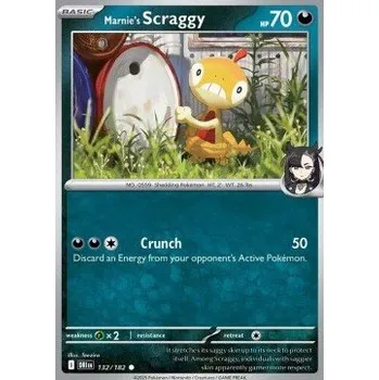Sběratelská karetní hra Pokémon DRI 132/182 Marnie's Scraggy - Destined Rivals Stav: Near Mint, Verze: NORMAL