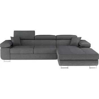 Sedací souprava Rohová rozkládací sedací souprava ARMANDO 289 cm Sawana 21 šedá pravá