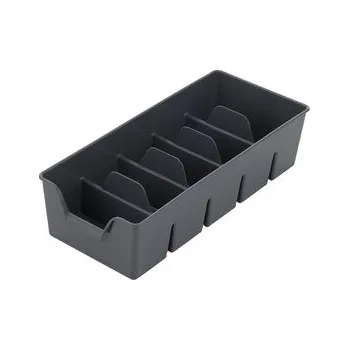 Podlahový mycí stroj PLASTOVÝ ORGANIZÉR L 30X14X7,5CM TMAVĚ ŠEDÝ -BEN