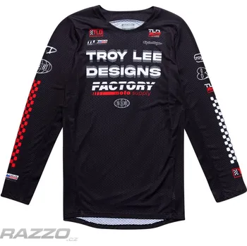 cyklistický dres Pánský dres TroyLeeDesigns GP PRO AIR Jersey Factory Black 2025 XXL