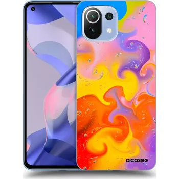 Pouzdro na mobilní telefon Picasee silikonový černý obal pro Xiaomi 11 Lite 5G NE - Bubbles