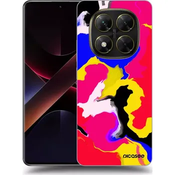 Pouzdro na mobilní telefon Picasee silikonový černý obal pro Xiaomi Poco X7 - Watercolor