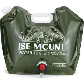 Láhev Skládací venkovní vodní vak 7,5 l s kohoutkem Přenosná nádoba na vodu Kempingové vybavení Zásobník na vodu s velkou kapacitou