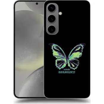 Pouzdro na mobilní telefon Picasee silikonový černý obal pro Samsung Galaxy S24+ S926B 5G - Diamanty Blue