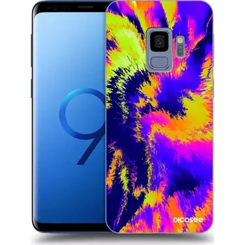 Pouzdro na mobilní telefon Picasee silikonový černý obal pro Samsung Galaxy S9 G960F - Burn