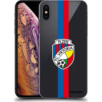 Pouzdro na mobilní telefon Picasee silikonový průhledný obal pro Apple iPhone XS Max - FC Viktoria Plzeň H
