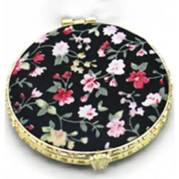 Kosmetické zrcátko Vintage kapesní kulaté kosmetické zrcátko | kosmetické doplňky - Černá-A