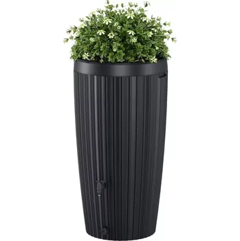 SUD na dešťovou vodu MIKA 240 L, antracit s kohoutkem 3/4