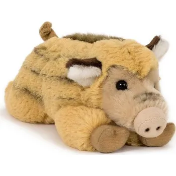 plyšák Teddies Prase divoké sele ležící plyš 9x18cm 0m+