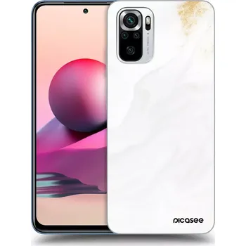 Pouzdro na mobilní telefon Picasee silikonový průhledný obal pro Xiaomi Redmi Note 10S - Bílá