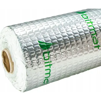 Kročejová izolace Butylkaučuková tlumící rohož Bitmat Alubutyl ECO 2,5mm 50x50cm 0,25m2