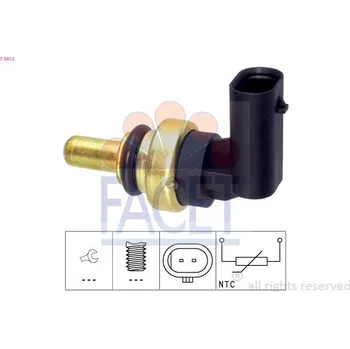 Čidlo automobilu Snímač, teplota chladiva FACET 7.3412