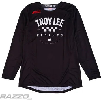cyklistický dres Pánský dres TroyLeeDesigns GP Scout Jersey Ripper Black 2025 M