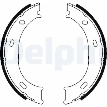 Brzdová čelist Sada brzdových čelistí DELPHI LS1905