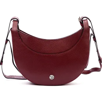 Kabelka Kožená crossbody kabelka Gregorio 1744 vínová