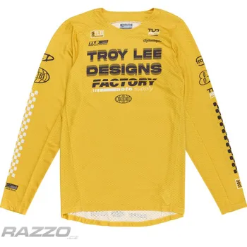 cyklistický dres Pánský dres TroyLeeDesigns GP PRO AIR Jersey Factory Gold 2025 L