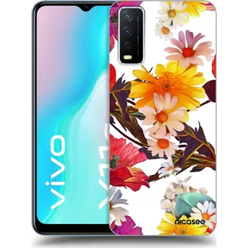 Pouzdro na mobilní telefon Picasee silikonový průhledný obal pro Vivo Y11s - Meadow