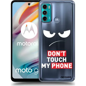 Pouzdro na mobilní telefon Picasee silikonový průhledný obal pro Motorola Moto G60 - Angry Eyes - Transparent