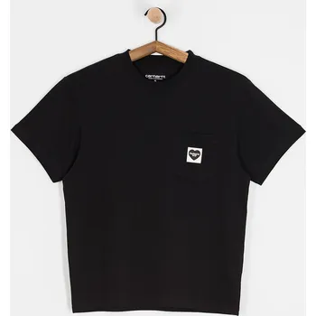 Carhartt WIP Pocket Heart (black/black) XS, černá