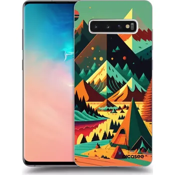 Pouzdro na mobilní telefon Picasee silikonový průhledný obal pro Samsung Galaxy S10 Plus G975 - Colorado