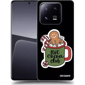 Pouzdro na mobilní telefon Picasee silikonový černý obal pro Xiaomi 14 Pro - Hot Cocoa Club