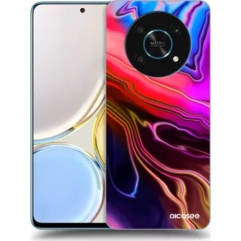 Pouzdro na mobilní telefon Picasee silikonový průhledný obal pro Honor Magic4 Lite 5G - Electric