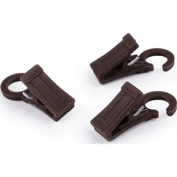 Uchycení záclony a závěsu Stoklasa Žabky na záclony s háčkem 12 x 37 mm 10 ks