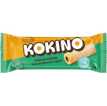 Chocoland KOKINO sójová tyčinka s lískooříškovou náplní 50g