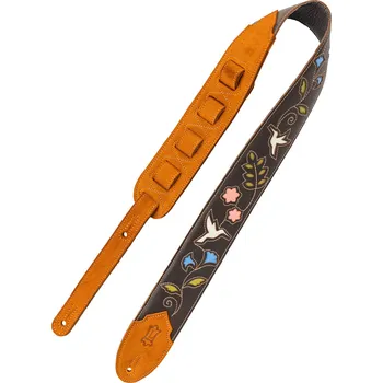 Kytarový popruh Levy's Sunbird Series Dark Brown Hummingbird Kytarový pás