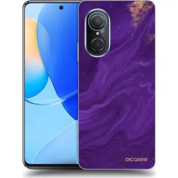Pouzdro na mobilní telefon Picasee silikonový průhledný obal pro Huawei Nova 9 SE - Fialová