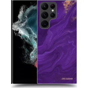Pouzdro na mobilní telefon Picasee ULTIMATE CASE PowerShare pro Samsung Galaxy S23 Ultra 5G - Fialová