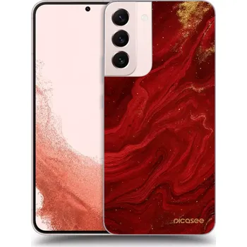 Pouzdro na mobilní telefon Picasee silikonový průhledný obal pro Samsung Galaxy S23+ 5G - Červená