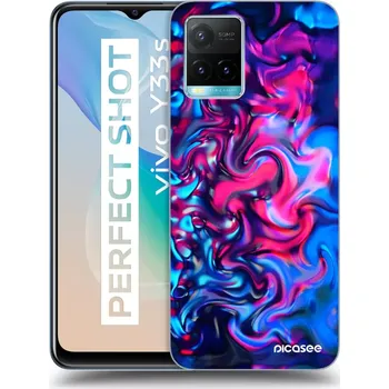 Pouzdro na mobilní telefon Picasee silikonový průhledný obal pro Vivo Y33s - Redlight