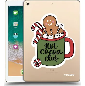 Pouzdro na mobilní telefon Picasee silikonový průhledný obal pro Apple iPad 9.7" 2017 (5. gen) - Hot Cocoa Club