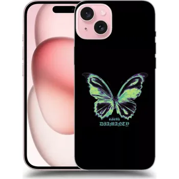 Pouzdro na mobilní telefon Picasee silikonový průhledný obal pro Apple iPhone 15 - Diamanty Blue