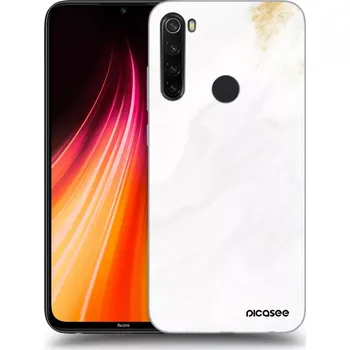 Pouzdro na mobilní telefon Picasee silikonový průhledný obal pro Xiaomi Redmi Note 8T - Bílá
