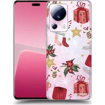 Pouzdro na mobilní telefon Picasee silikonový průhledný obal pro Xiaomi 13 Lite - Christmas