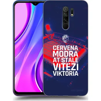 Pouzdro na mobilní telefon Picasee silikonový průhledný obal pro Xiaomi Redmi 9 - FC Viktoria Plzeň E