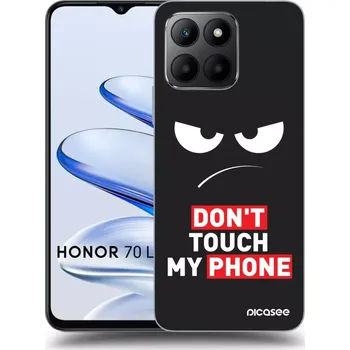 Pouzdro na mobilní telefon Picasee silikonový černý obal pro Honor 70 Lite - Angry Eyes - Transparent