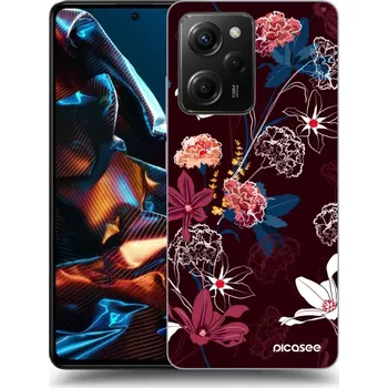 Pouzdro na mobilní telefon Picasee silikonový černý obal pro Xiaomi Poco X5 Pro - Dark Meadow