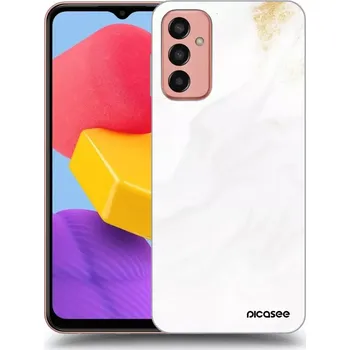 Pouzdro na mobilní telefon Picasee silikonový průhledný obal pro Samsung Galaxy M13 M135F - Bílá