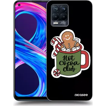 Pouzdro na mobilní telefon Picasee silikonový černý obal pro Realme 8 Pro - Hot Cocoa Club