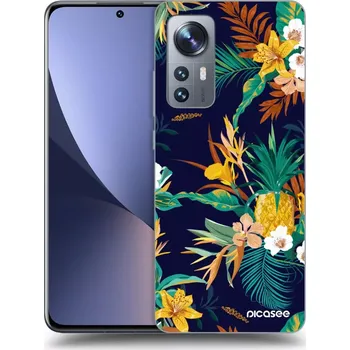 Pouzdro na mobilní telefon Picasee silikonový průhledný obal pro Xiaomi 12 - Pineapple Color